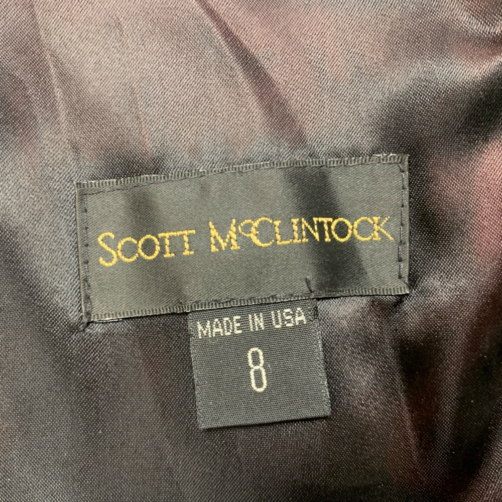 Scott McClintock Blacksequins, tulle Vintage gown Size 8 see pic for small flaw - Picture 5 of 9